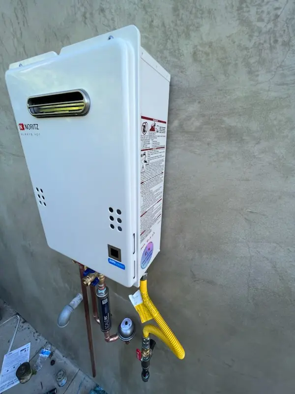 Tankless water heater installation for Joshua Tree homes